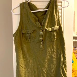 Green tank top